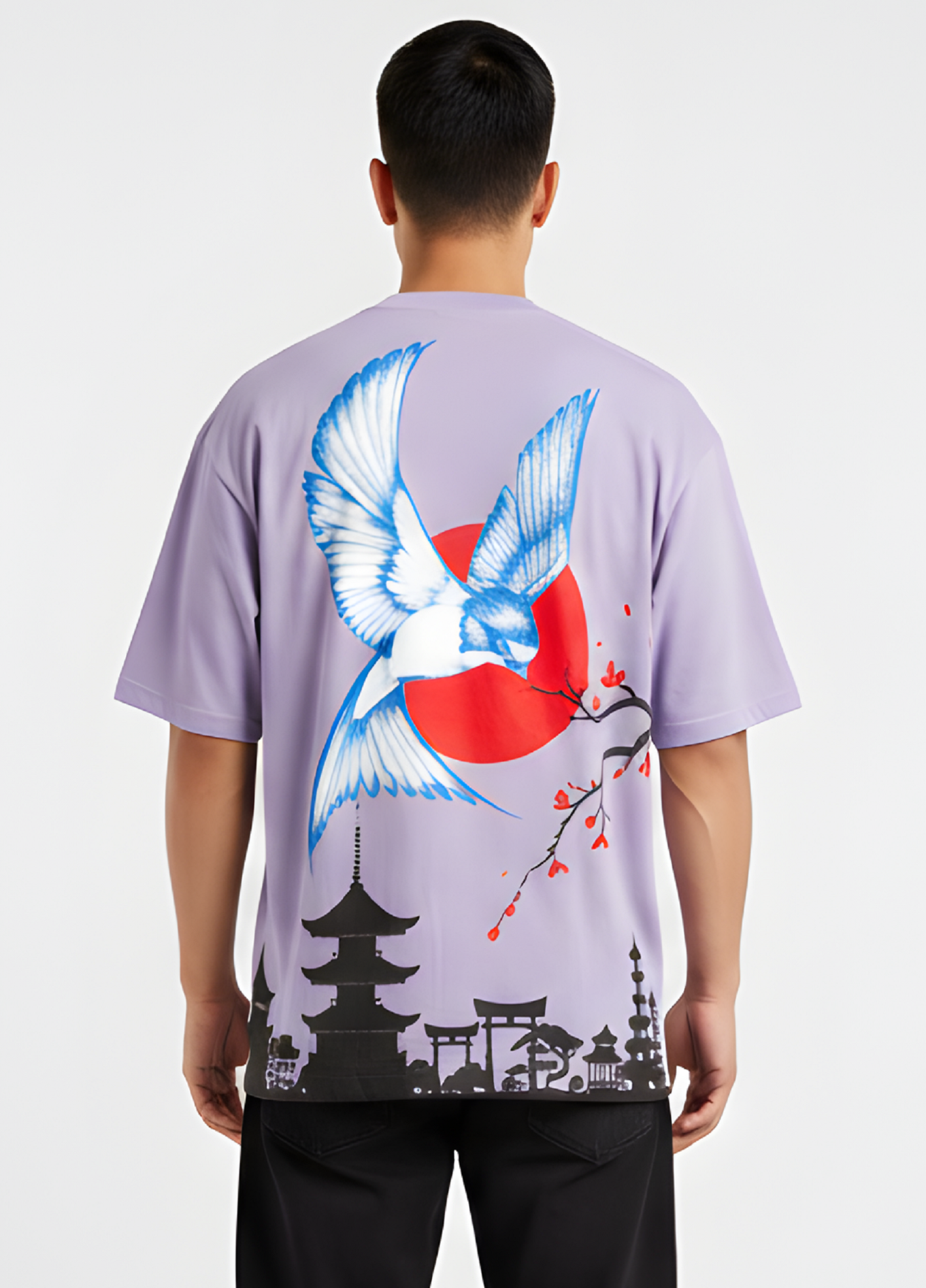 Kyoto Flight Relaxed Fit T-Shirt- Premium Cotton