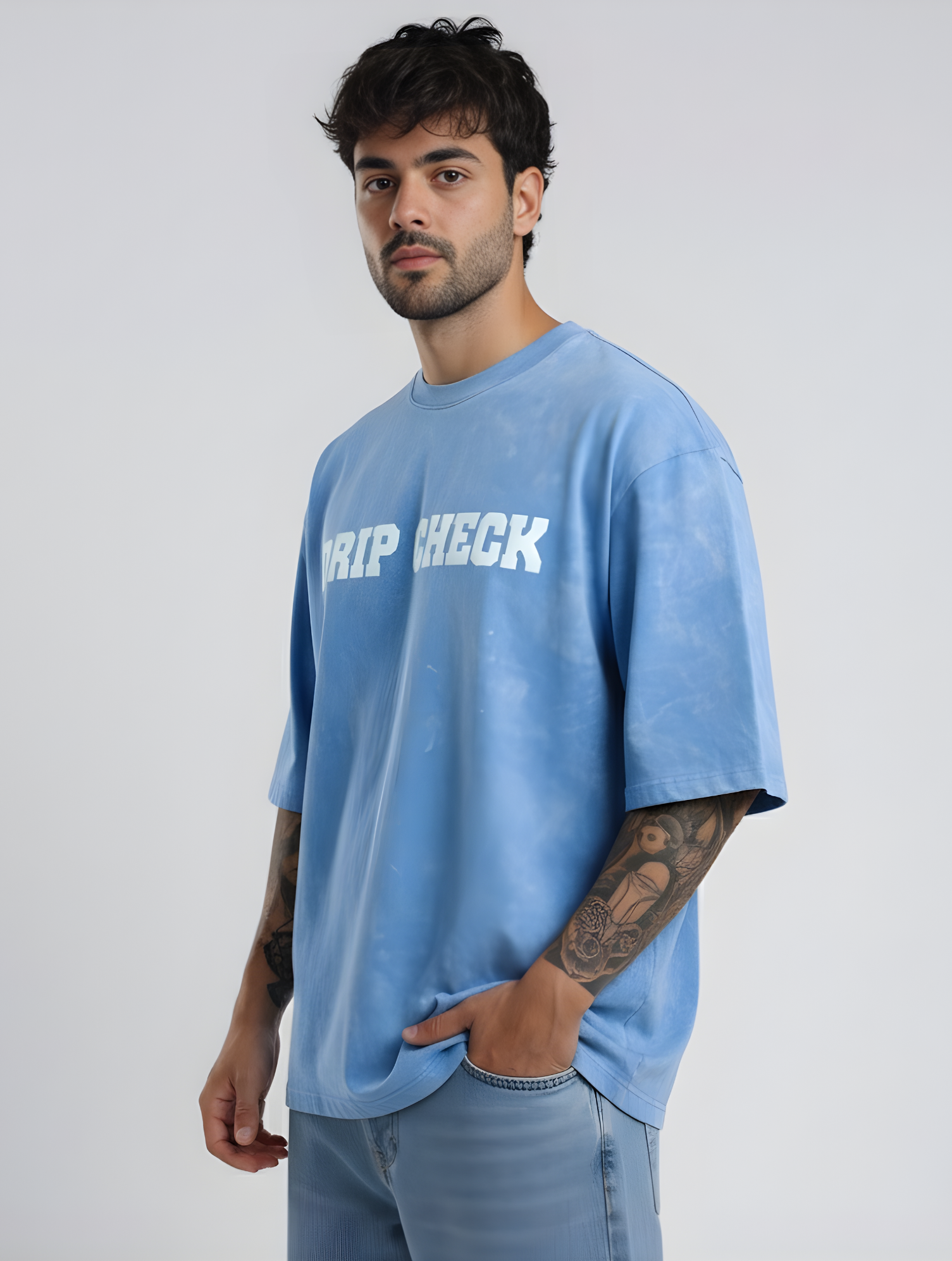 Acid Wash Relaxed Fit T-Shirt- Premium Quality