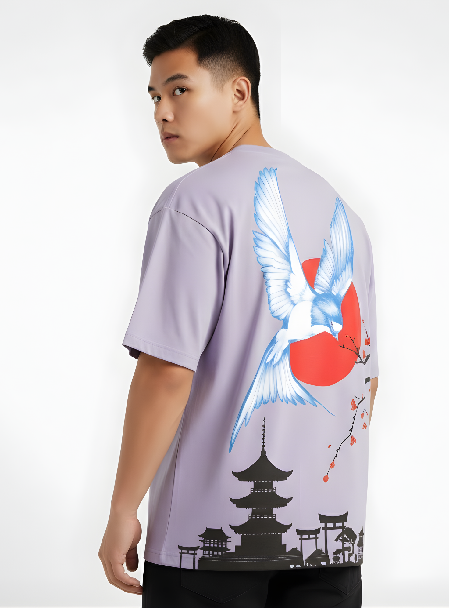 Kyoto Flight Relaxed Fit T-Shirt- Premium Cotton