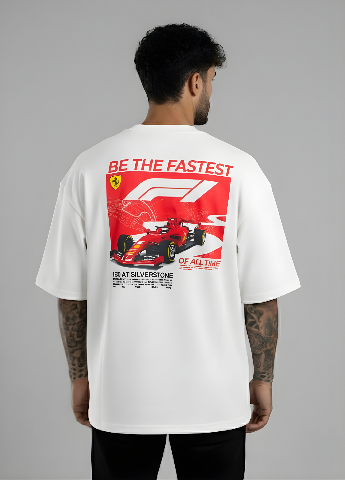 F1 Car Relaxed Fit T-Shirt- Premium Cotton