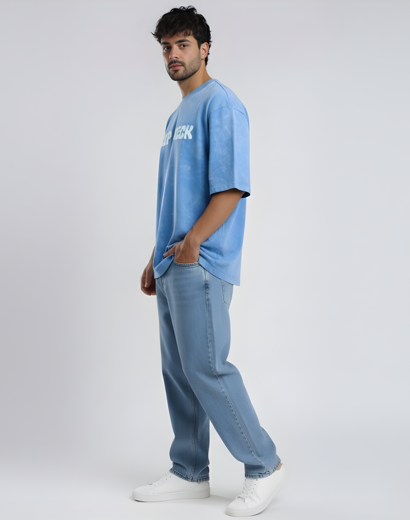 Acid Wash Relaxed Fit T-Shirt- Premium Quality