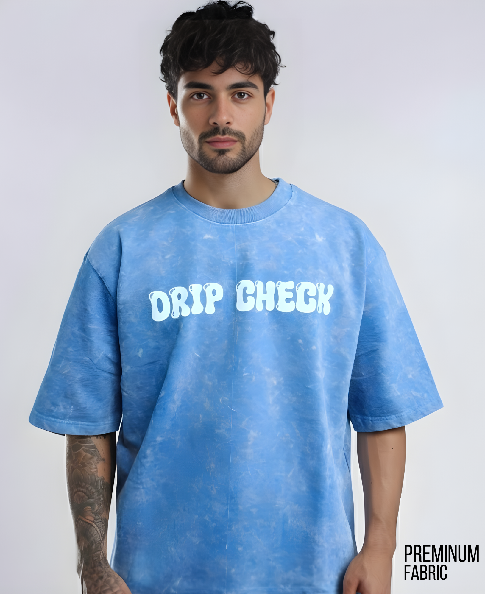 Acid Wash Relaxed Fit T-Shirt- Premium Quality